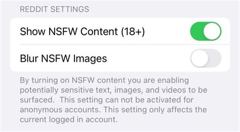 how to turn off nsfw on reddit app iphone|Official Reddit App FAQ for iOS